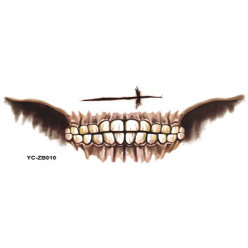 Factory Direct Sales Halloween Mouth Tattoo Sticker Lip DIY Decoration Big Mouth Tattoos Factory Direct Sales Halloween Mouth Tattoo Sticker Lip DIY Decoration Big Mouth Tattoos