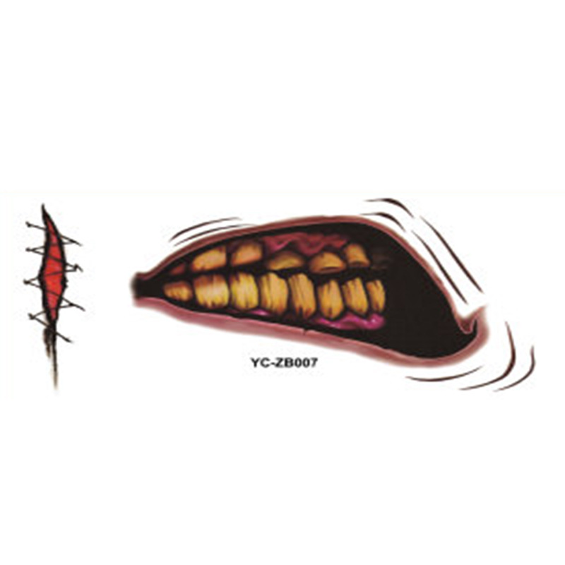 Factory Direct Sales Halloween Mouth Tattoo Sticker Lip DIY Decoration Big Mouth Tattoos Factory Direct Sales Halloween Mouth Tattoo Sticker Lip DIY Decoration Big Mouth Tattoos