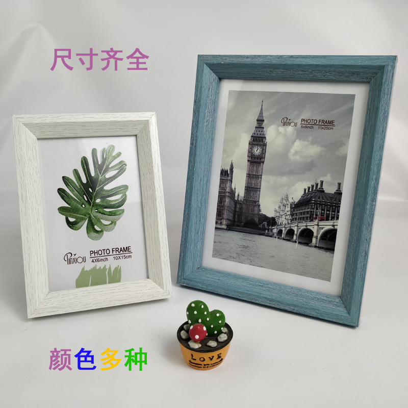 Factory Direct Supply Creative Plastic Photo Frame 5-Inch-A4 Various Sizes and Colors Can Be Customized