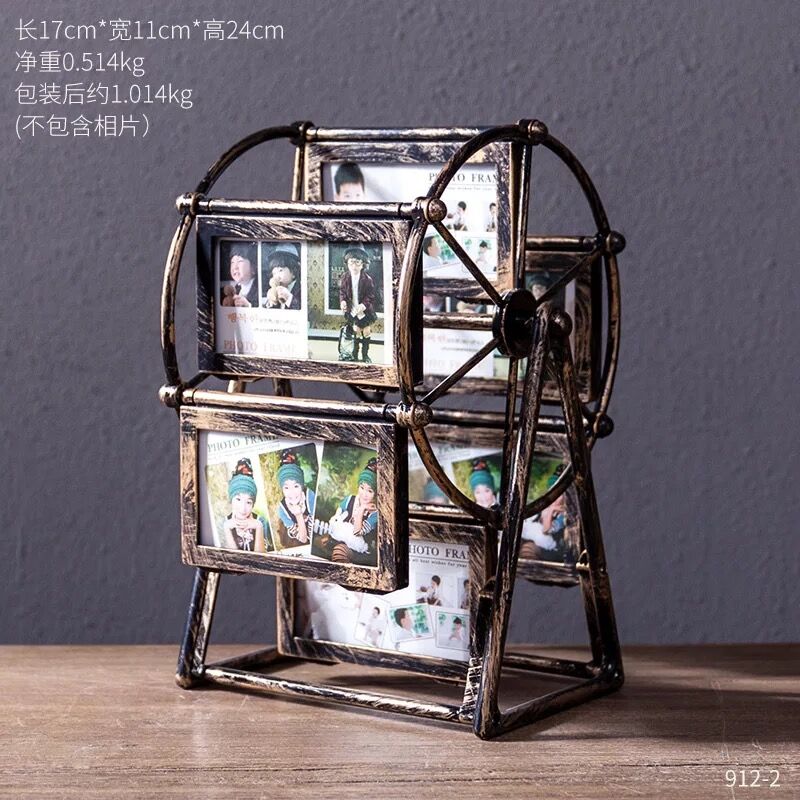 Haotao Photo Frame Ht5555 Flat Retro Ferris Wheel 4-Inch 6-Frame