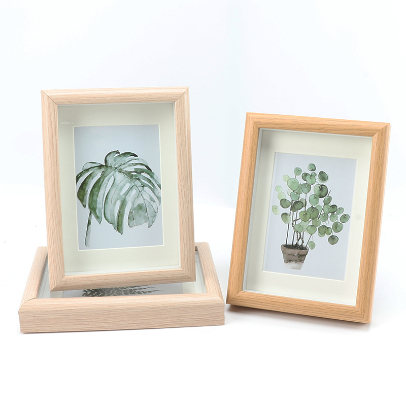 Wooden Three-Dimensional Hollow Creative Photo Frame Table Decoration Wholesale 6 7 8 10 16-Inch A4 Nordic Wall-Mounted Square Picture Frame