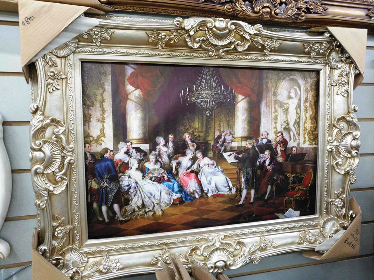 Manufacturer European Resin Photo Frame Archaism Silver Classic Oil Painting Photo Frame 24-Inch Wedding Planning Frame