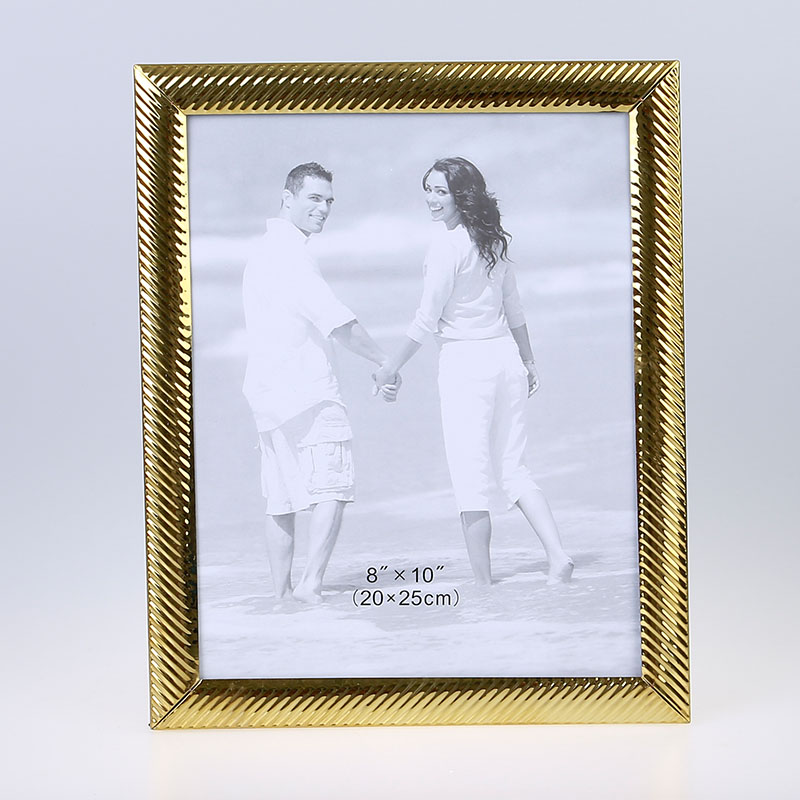 Stainless Steel Hammer Printing Glass Creative Decoration Gift Living Room Bedroom Photo Crafts Metal Photo Frame