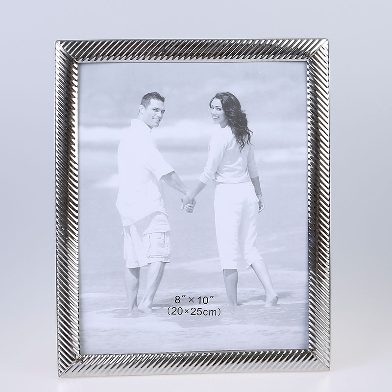 Stainless Steel Hammer Printing Glass Creative Decoration Gift Living Room Bedroom Photo Crafts Metal Photo Frame