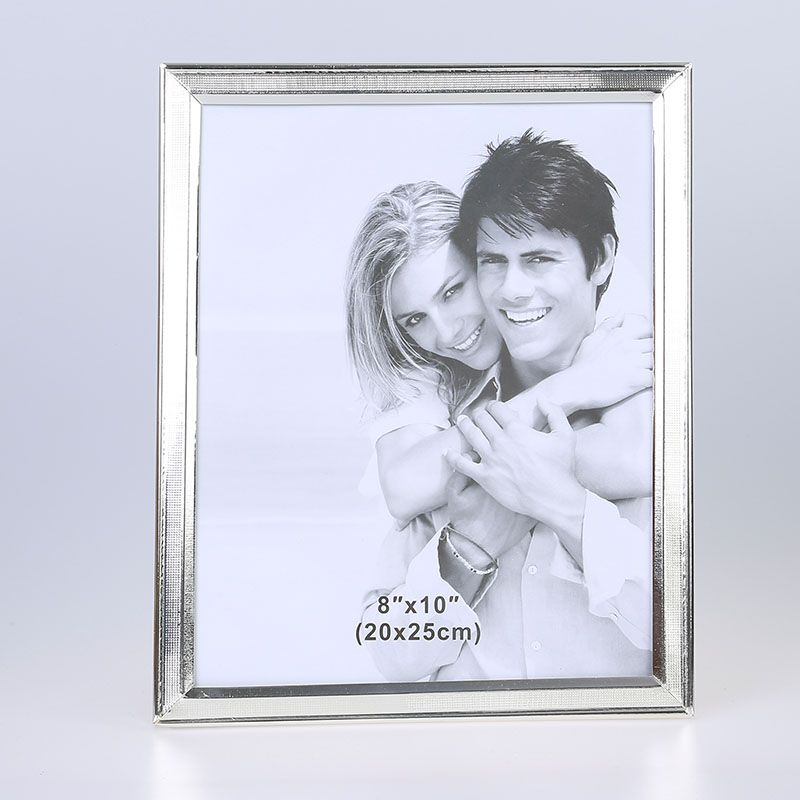 Stainless Steel Hammer Printing Glass Creative Decoration Gift Living Room Bedroom Photo Crafts Metal Photo Frame