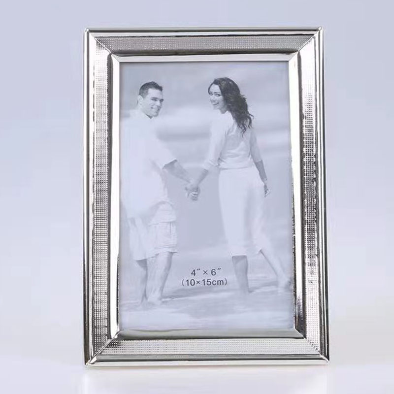 Stainless Steel Hammer Printing Glass Creative Decoration Gift Living Room Bedroom Photo Crafts Metal Photo Frame