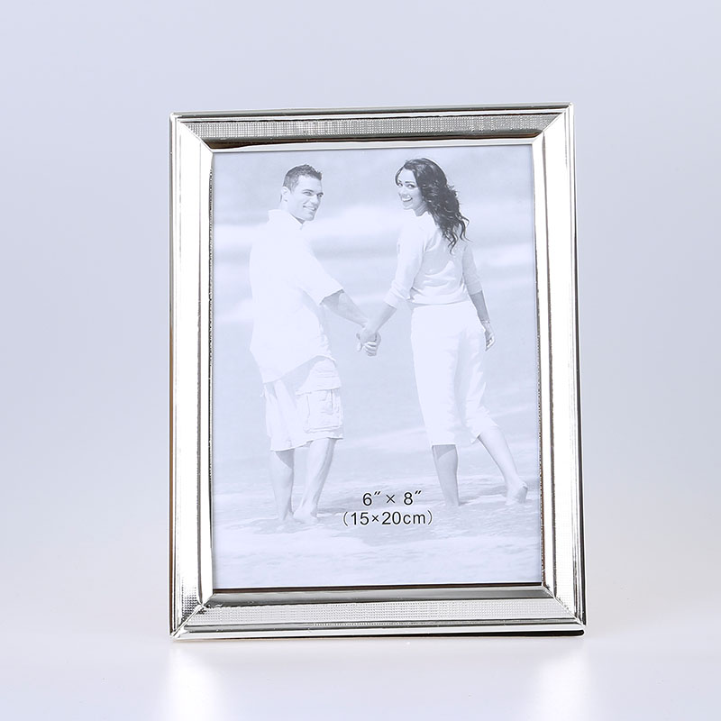 Stainless Steel Hammer Printing Glass Creative Decoration Gift Living Room Bedroom Photo Crafts Metal Photo Frame