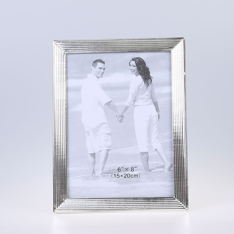 Stainless Steel Hammer Printing Glass Creative Decoration Gift Living Room Bedroom Photo Crafts Metal Photo Frame