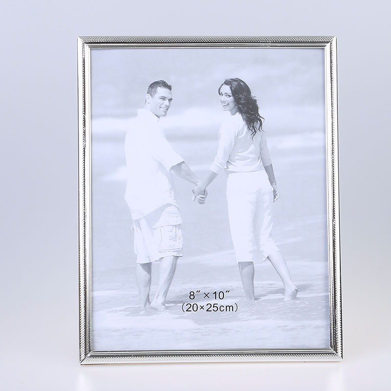 Stainless Steel Hammer Printing Glass Creative Decoration Gift Living Room Bedroom Photo Crafts Metal Photo Frame