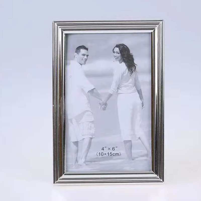 Stainless Steel Hammer Printing Glass Creative Decoration Gift Living Room Bedroom Photo Crafts Metal Photo Frame