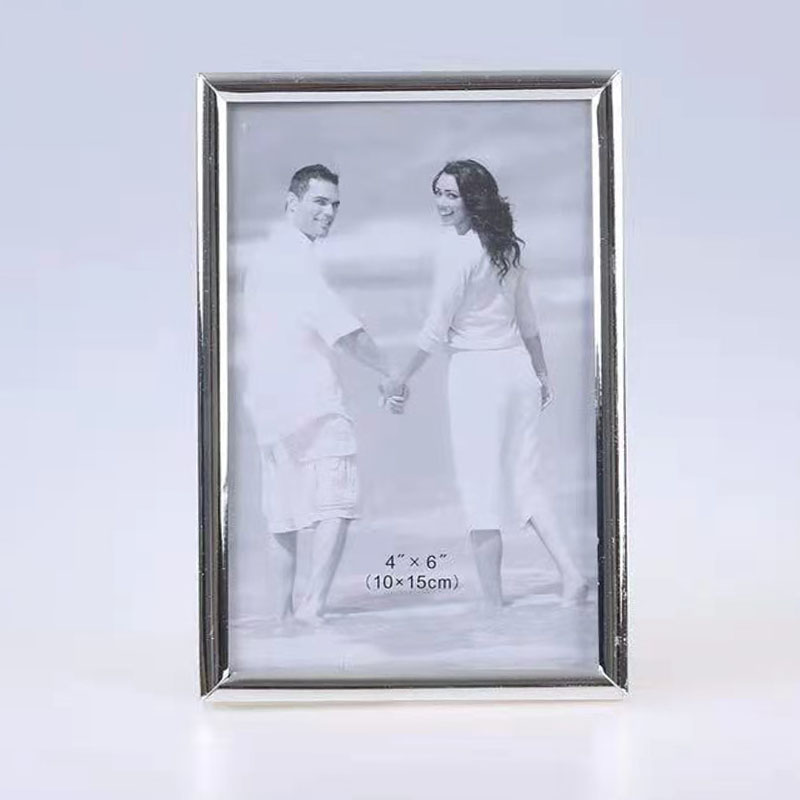 Stainless Steel Hammer Printing Glass Creative Decoration Gift Living Room Bedroom Photo Crafts Metal Photo Frame