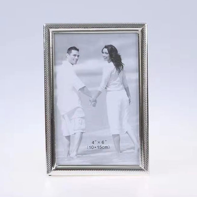 Stainless Steel Hammer Printing Glass Creative Decoration Gift Living Room Bedroom Photo Crafts Metal Photo Frame