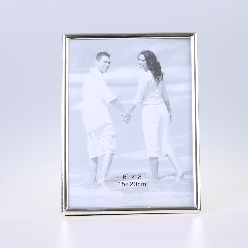 Stainless Steel Hammer Printing Glass Creative Decoration Gift Living Room Bedroom Photo Crafts Metal Photo Frame