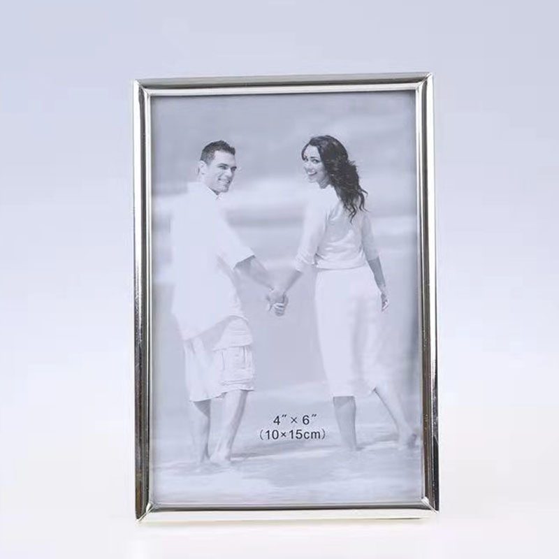 Stainless Steel Hammer Printing Glass Creative Decoration Gift Living Room Bedroom Photo Crafts Metal Photo Frame