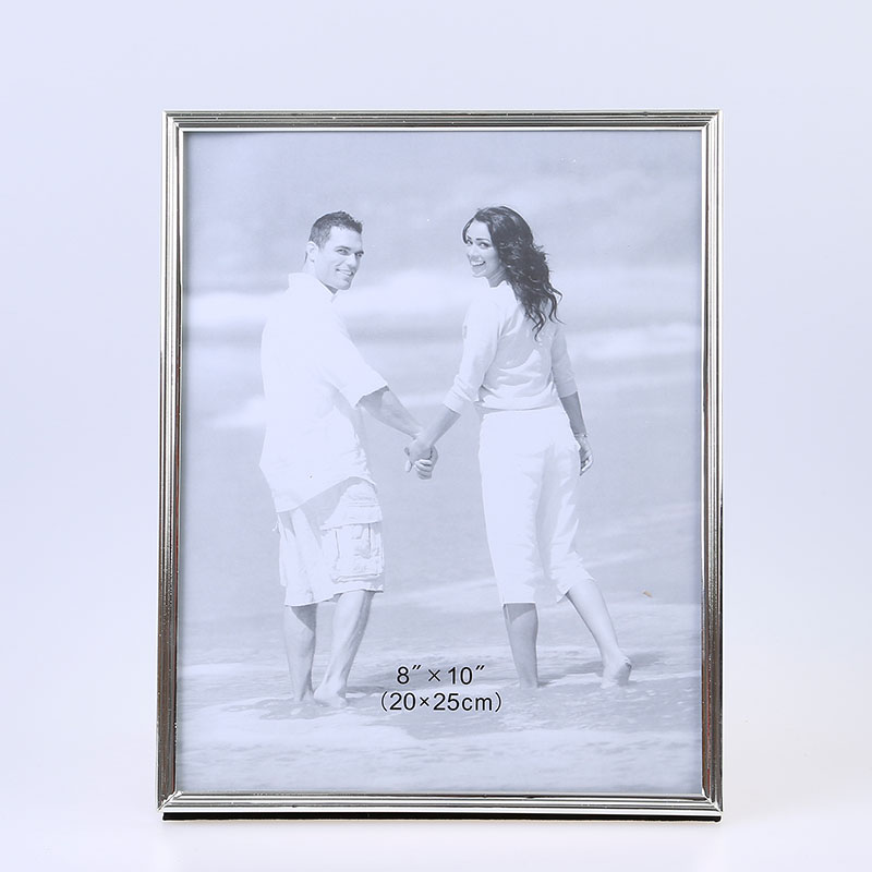 Stainless Steel Hammer Printing Glass Creative Decoration Gift Living Room Bedroom Photo Crafts Metal Photo Frame