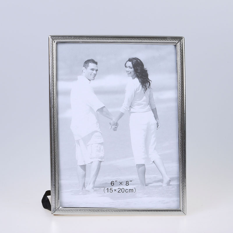 Stainless Steel Hammer Printing Glass Creative Decoration Gift Living Room Bedroom Photo Crafts Metal Photo Frame