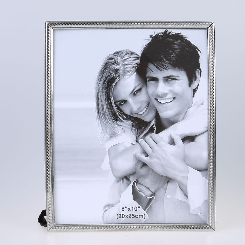 Stainless Steel Hammer Printing Glass Creative Decoration Gift Living Room Bedroom Photo Crafts Metal Photo Frame