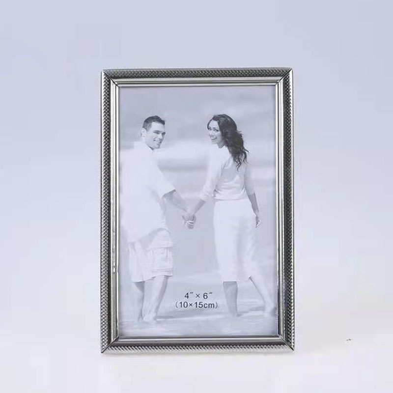 Stainless Steel Hammer Printing Glass Creative Decoration Gift Living Room Bedroom Photo Crafts Metal Photo Frame