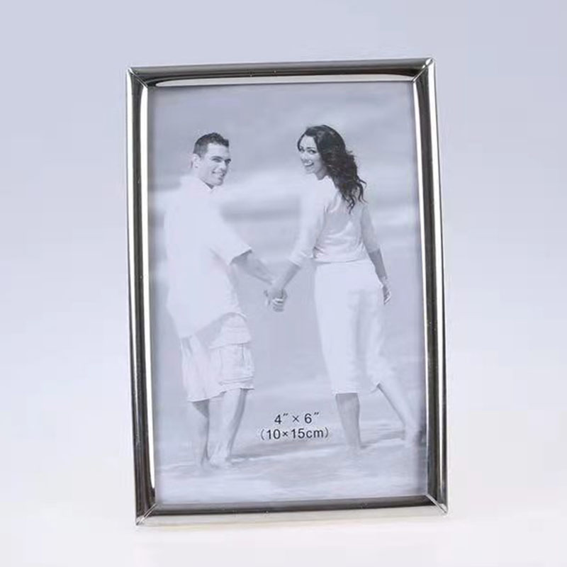 Stainless Steel Hammer Printing Glass Creative Decoration Gift Living Room Bedroom Photo Crafts Metal Photo Frame