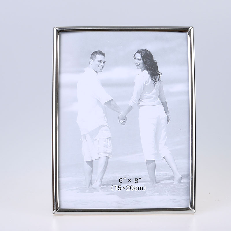 Stainless Steel Hammer Printing Glass Creative Decoration Gift Living Room Bedroom Photo Crafts Metal Photo Frame