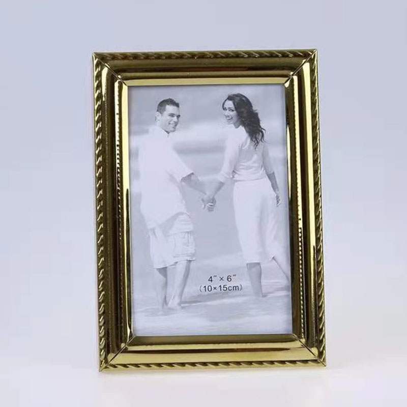 Stainless Steel Hammer Printing Glass Creative Decoration Gift Living Room Bedroom Photo Crafts Metal Photo Frame