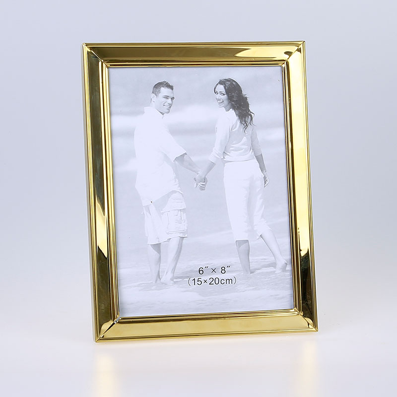 Stainless Steel Hammer Printing Glass Creative Decoration Gift Living Room Bedroom Photo Crafts Metal Photo Frame