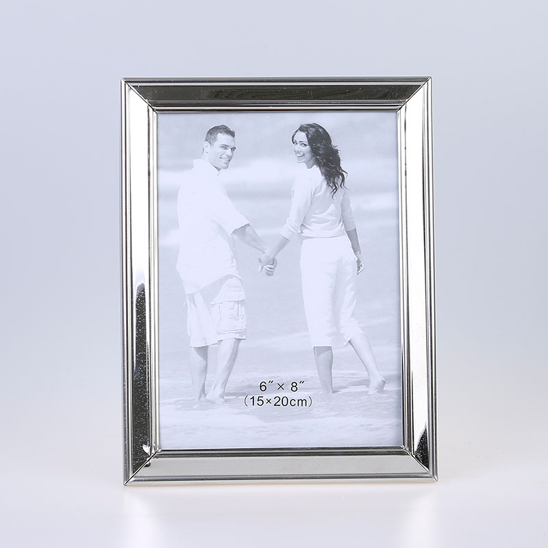 Stainless Steel Hammer Printing Glass Creative Decoration Gift Living Room Bedroom Photo Crafts Metal Photo Frame