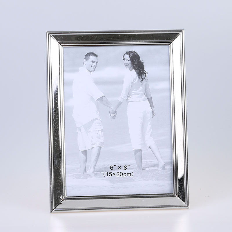 Stainless Steel Hammer Printing Glass Creative Decoration Gift Living Room Bedroom Photo Crafts Metal Photo Frame