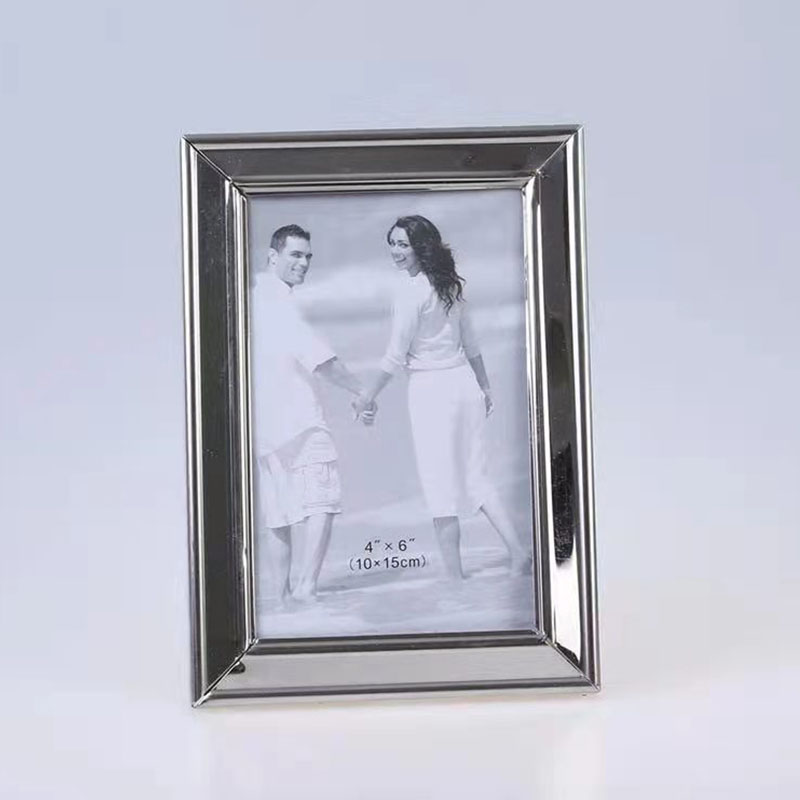 Stainless Steel Hammer Printing Glass Creative Decoration Gift Living Room Bedroom Photo Crafts Metal Photo Frame